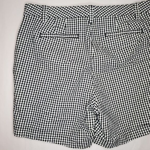 Lands End Classic Chino Gingham 7" Shorts Size 12 - Picture 4 of 9